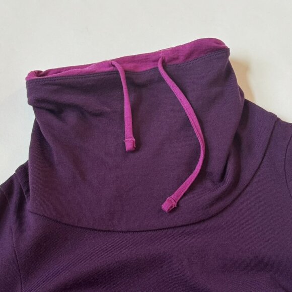 Icebreaker Womens XS Purple Pullover Turtleneck High Neck Sweater Merino Wool - Picture 3 of 6